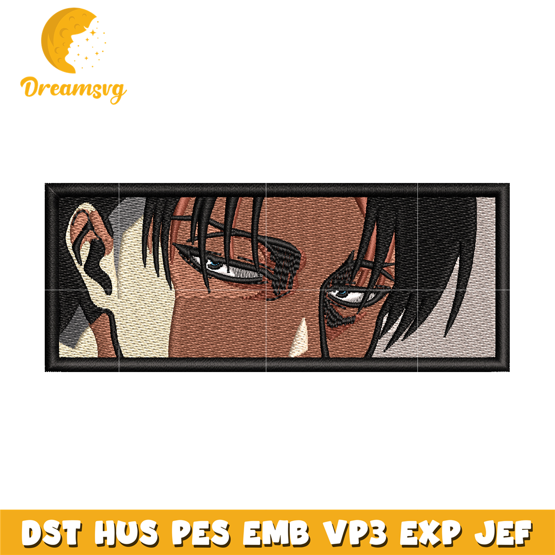Levi Ackerman embroidery design