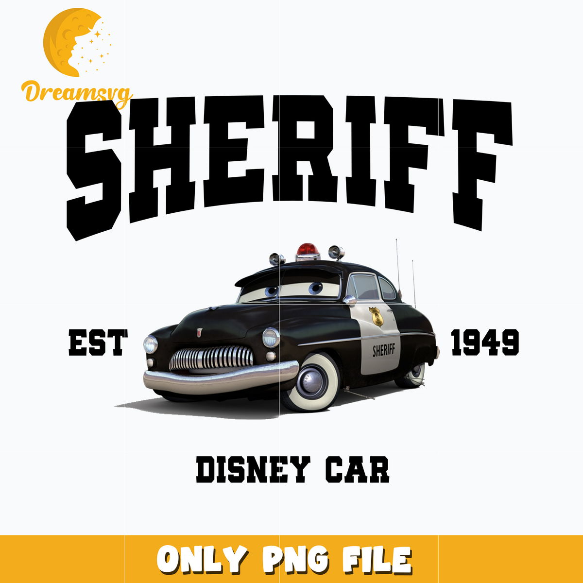 Disney Car sheriff est 1949 png