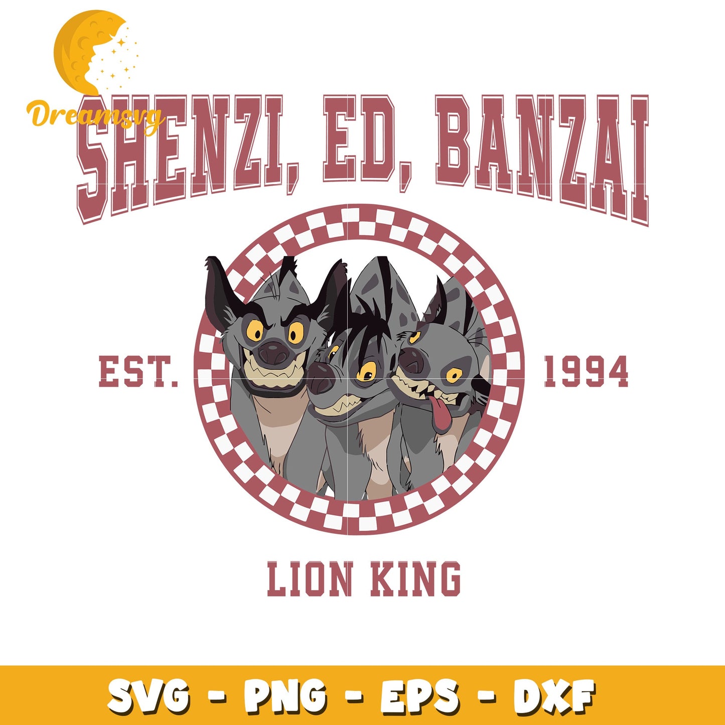Lion King Hyenas SVG PNG EPS DXF