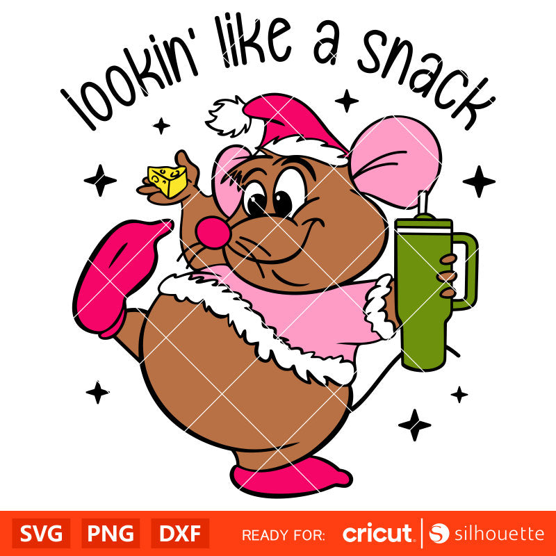 Lookin’ Like A Snack Gus Svg, Christmas Svg, Disney Christmas Svg, Santa Claus Svg, Cricut, Silhouette Vector Cut File