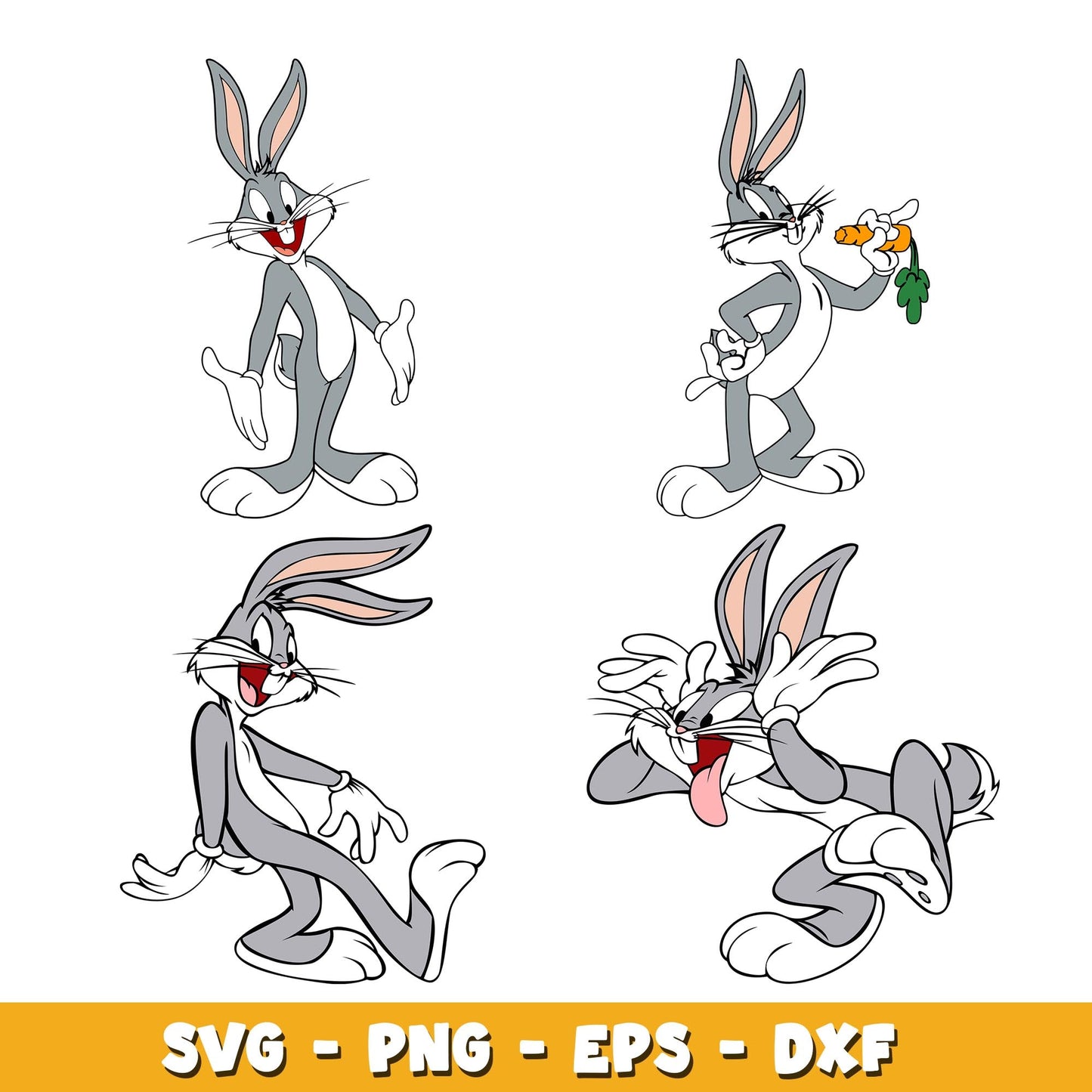 Bugs svg, Looney tunes bundle svg, cartoon svg