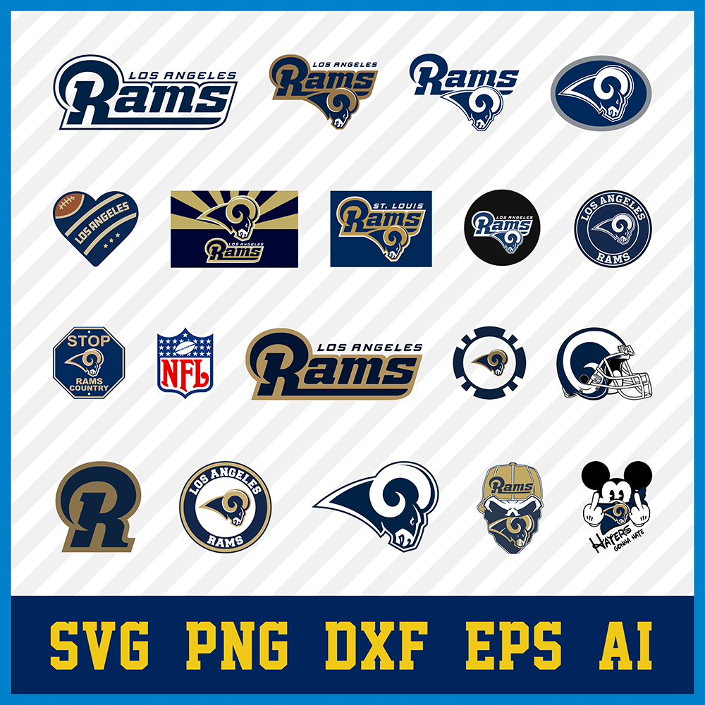 Los Angeles Rams Svg Logo, Los Angeles Rams Png Logo, LA Rams Clipart Bundle