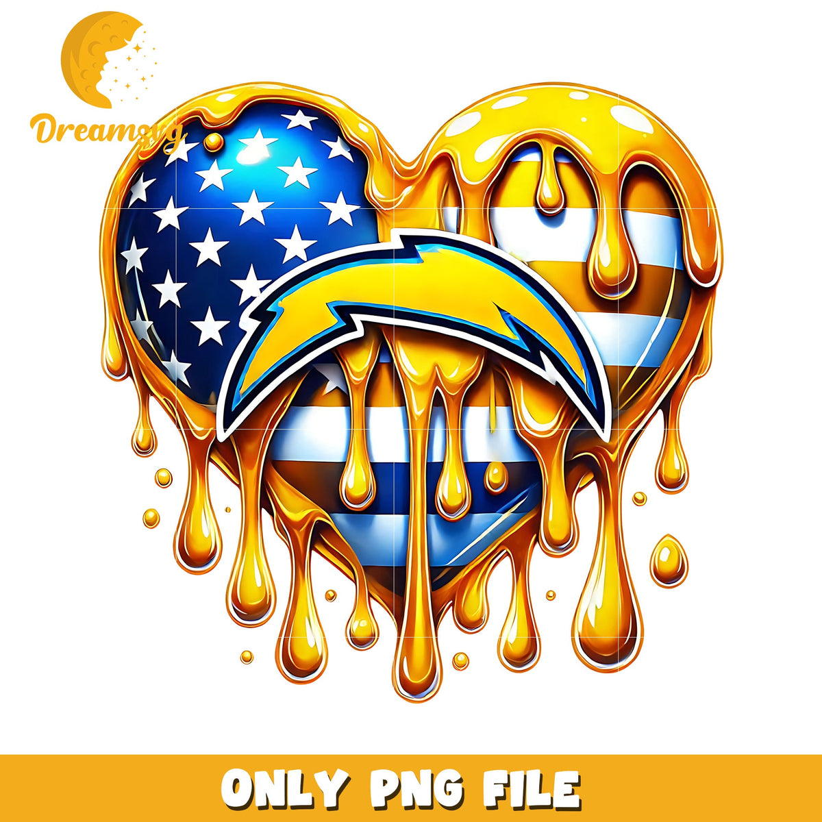 Los angeles chargers heart png, nfl league png, nfl 2025 png