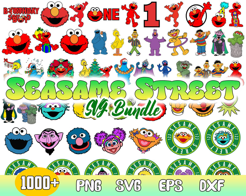 1000+ Sesame street svg designs, Fun Disney bundle, Disney svg bundle, Sesame street vg and for cricut files, Sesame street Svg clipart