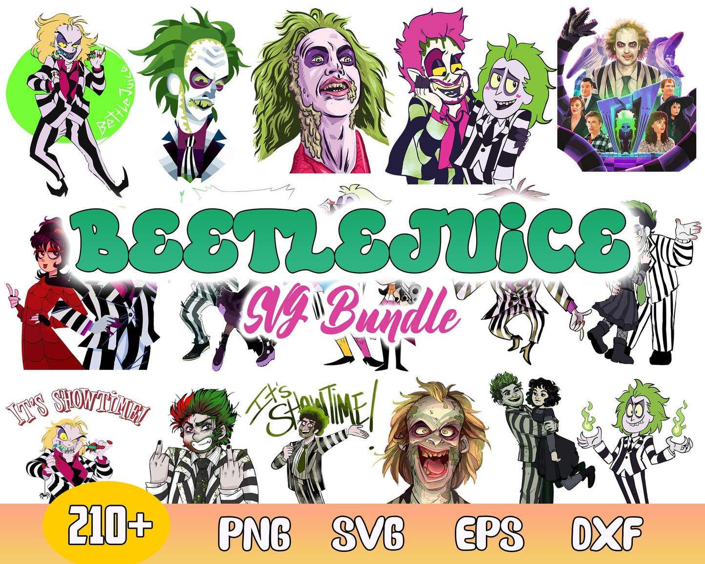 210+ Beetlejiuce bundle svg, png, eps, dxf, Halloween svg images, Digital file, Digital download.