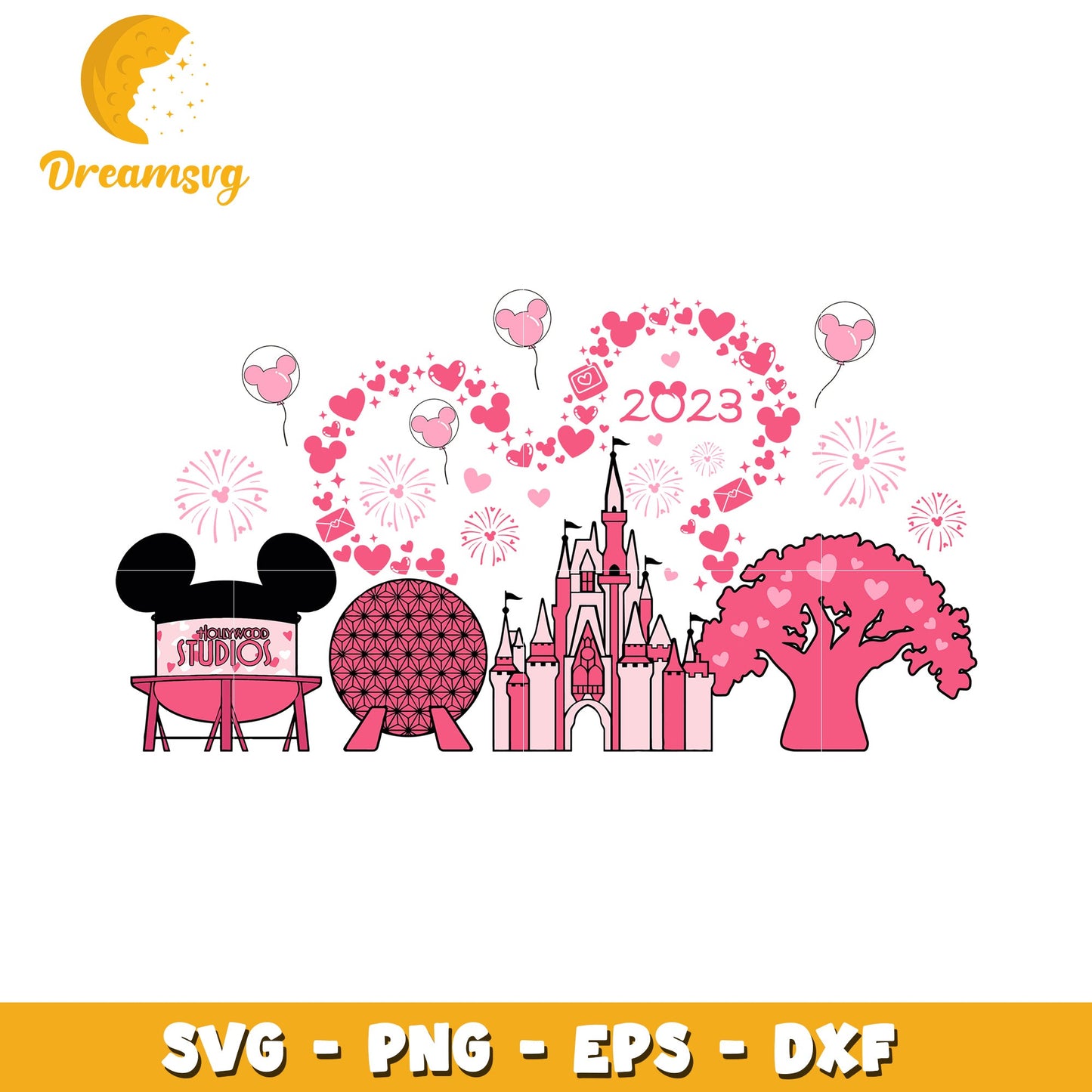 Magical Disney World SVG Design for Celebrating 2023 Memories
