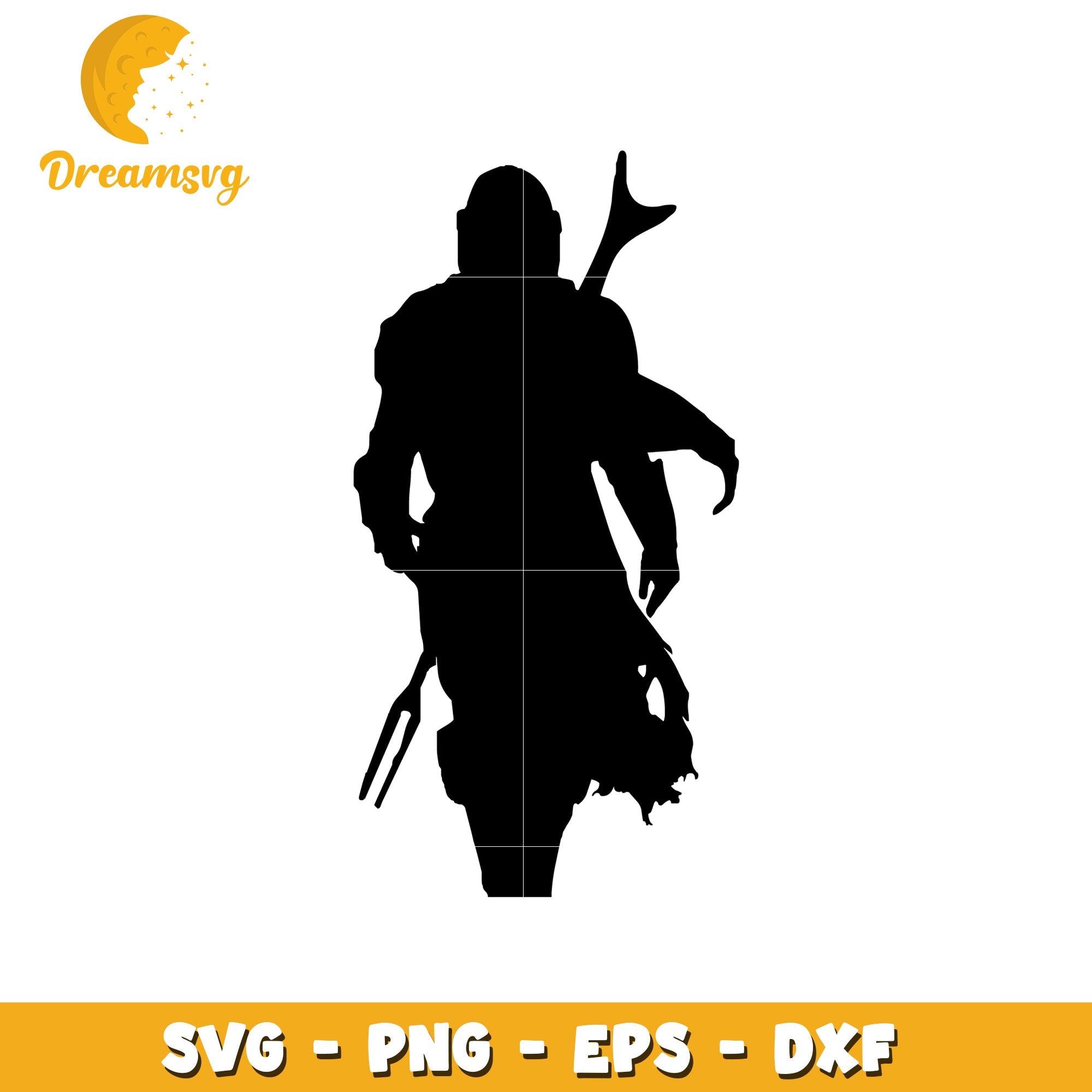Mandalorian Silhouette SVG PNG EPS DXF Files Mandalorian Silhouette SVG PNG EPS DXF Files