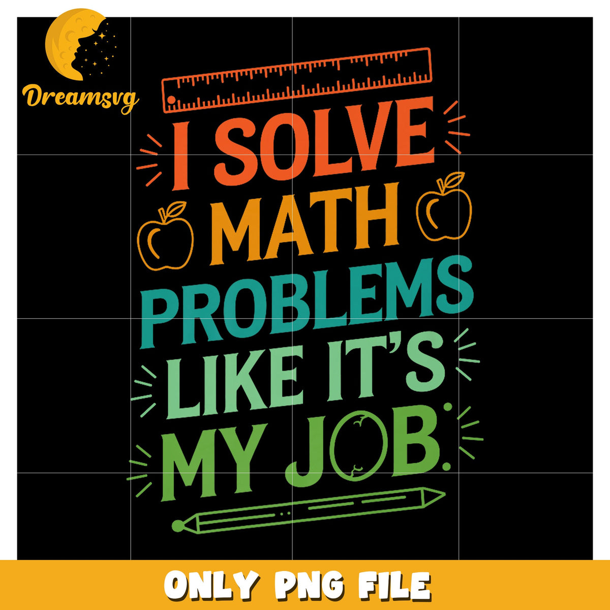 Math Teacher PNG Design