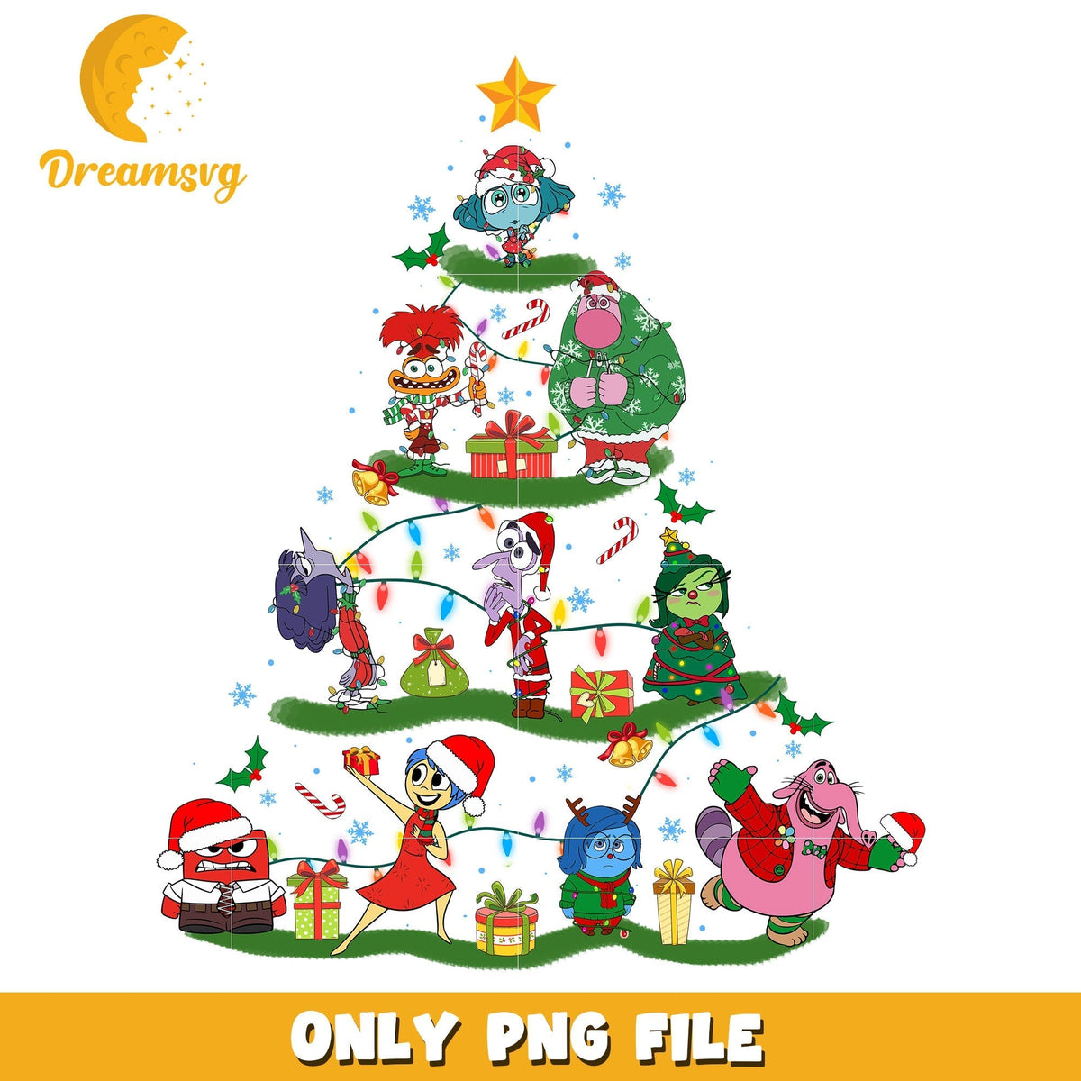 Merry christmas inside out 2 anger png, joy inside out png