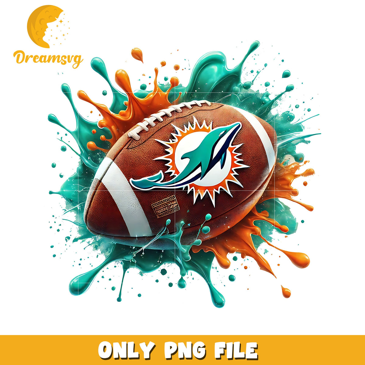Miami dolphins ball png, american rugby png, nfl logos png