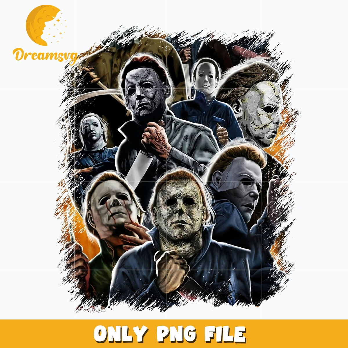 Michael Myers Halloween png, Halloween png, Digital download.