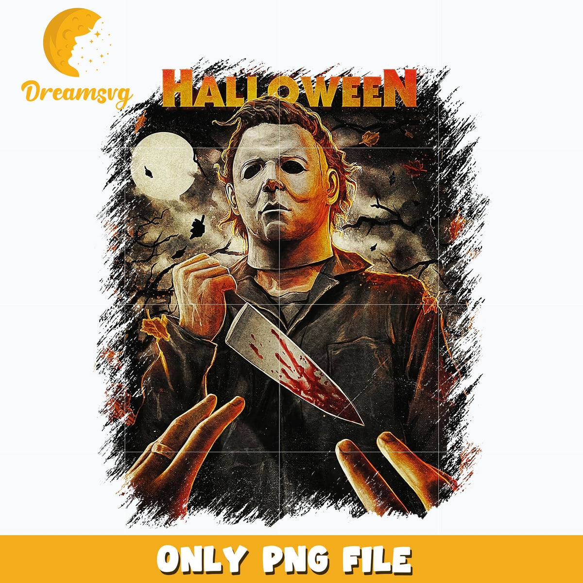 Michael Myers Halloween png, Halloween png, Digital download.