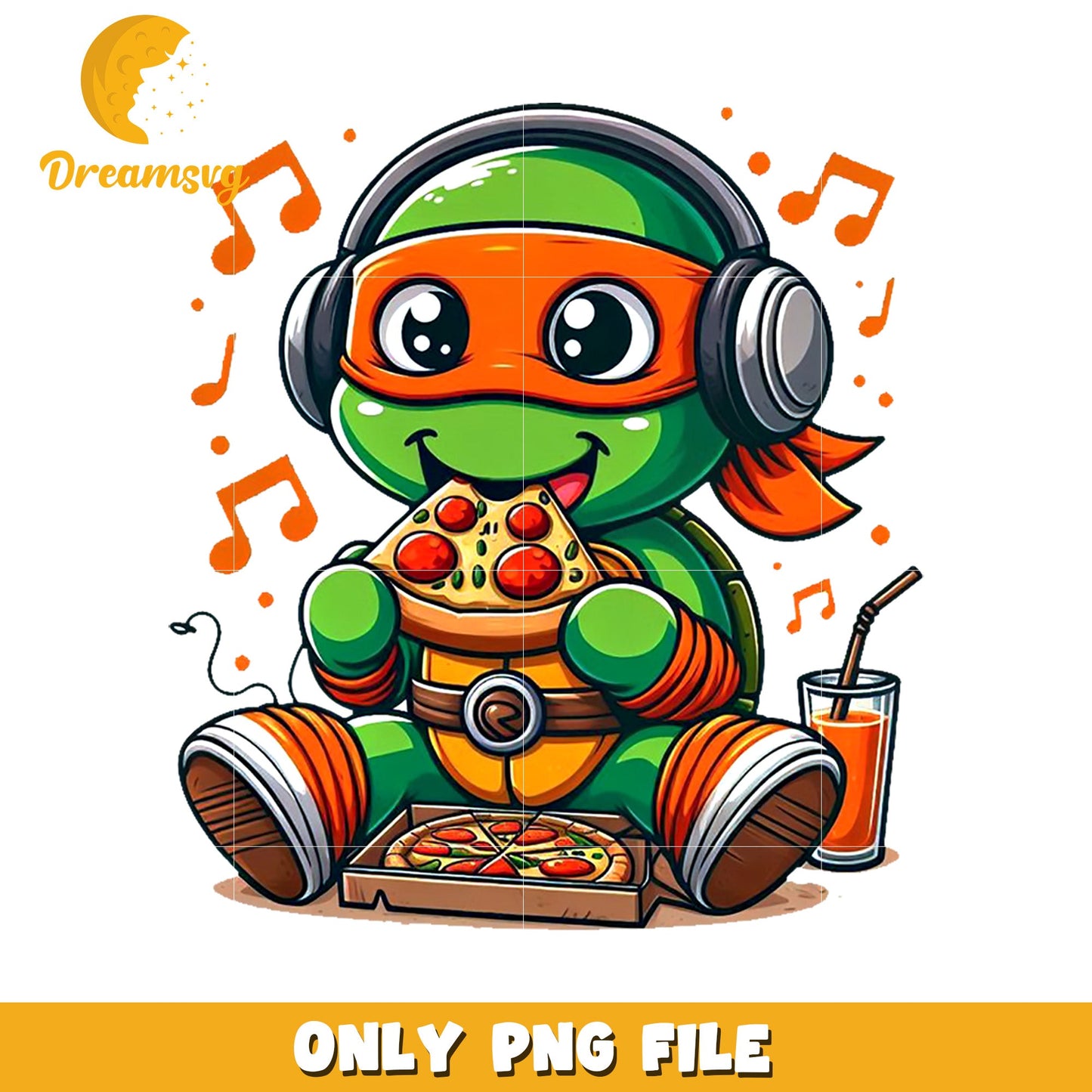 Michelangelo cute png, ninja turtles png, funny turtles cartoon png