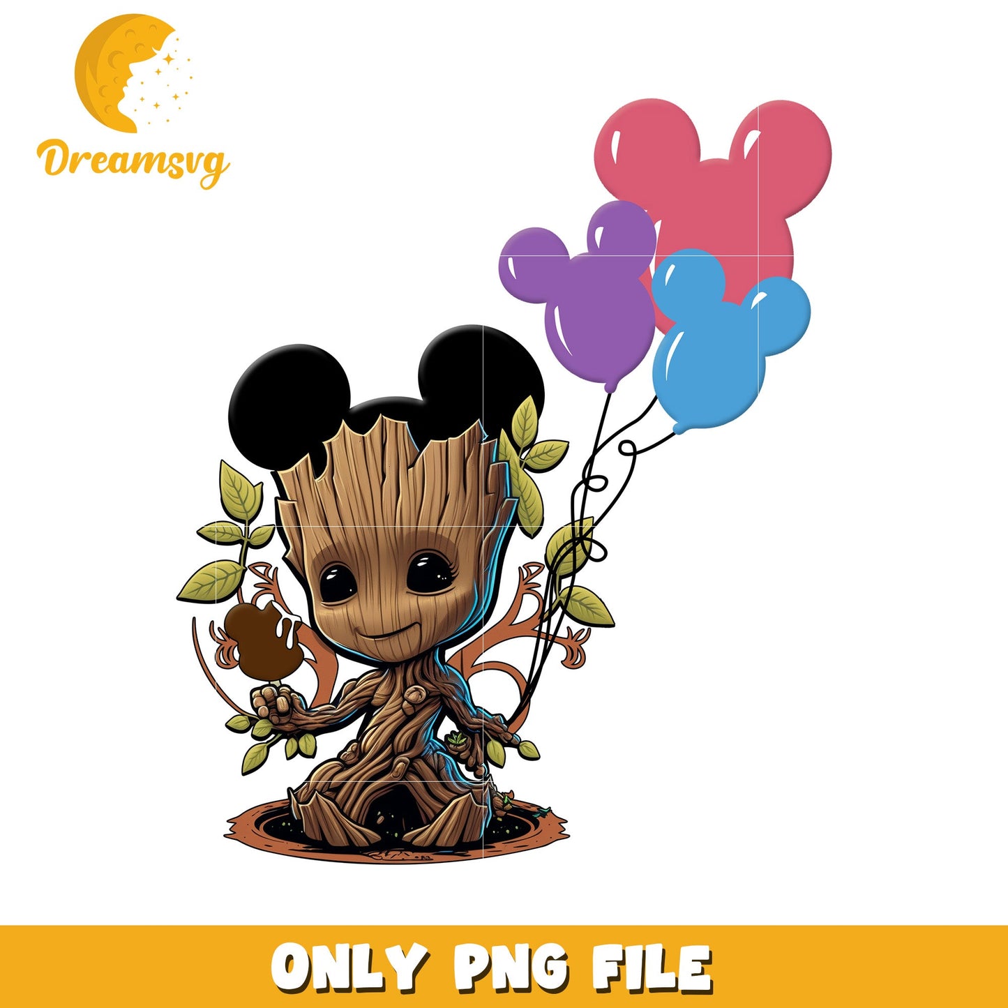 Mickey Groot PNG Cute Birthday Design