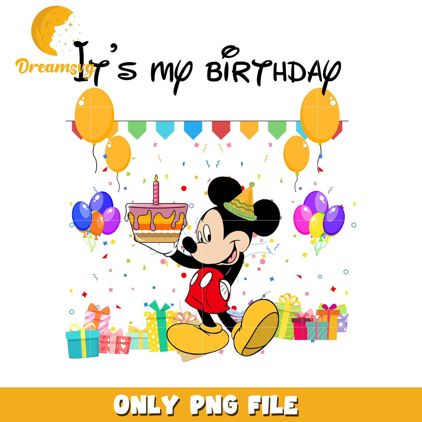 Mickey Mouse Birthday PNG Image