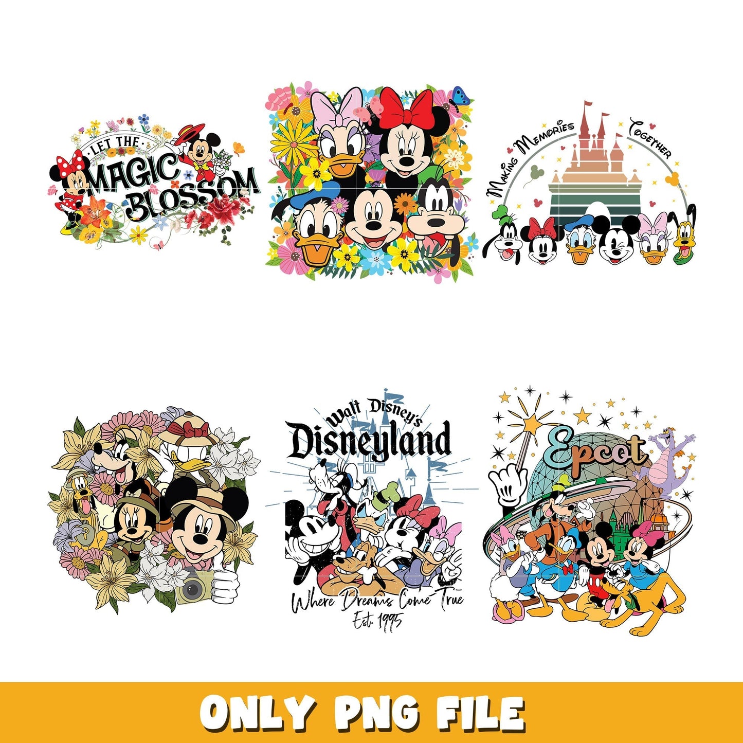 Mickey and friend bundle png, Disney cartoon png, Digital download