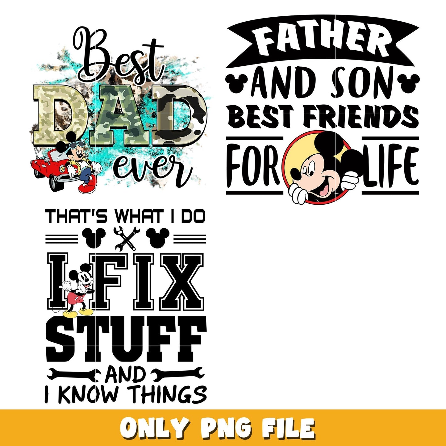 Mickey mouse bundle png, Disney cartoon png, Digital download