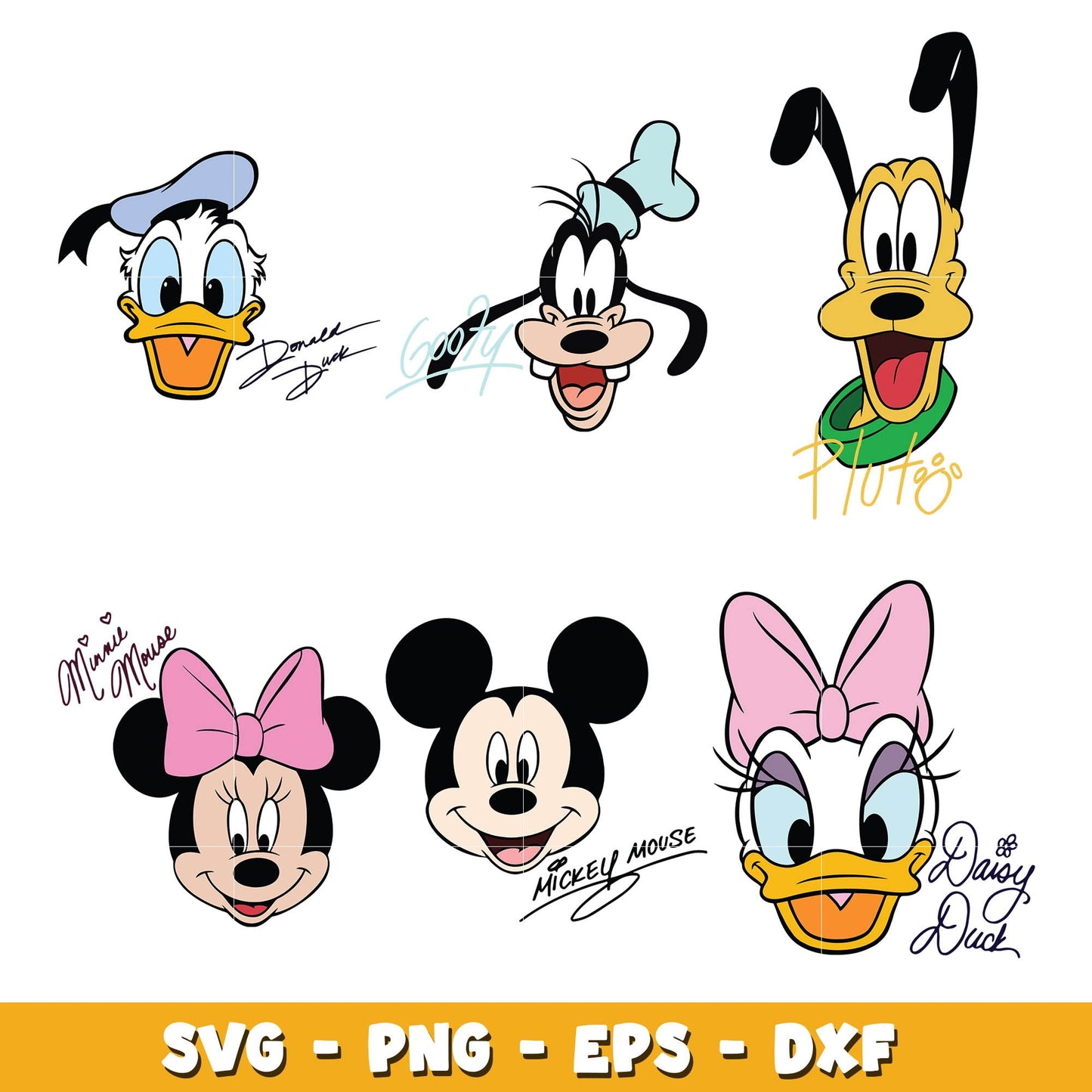 Disney characters costumes bundle svg, Disney cartoon svg, Digital download