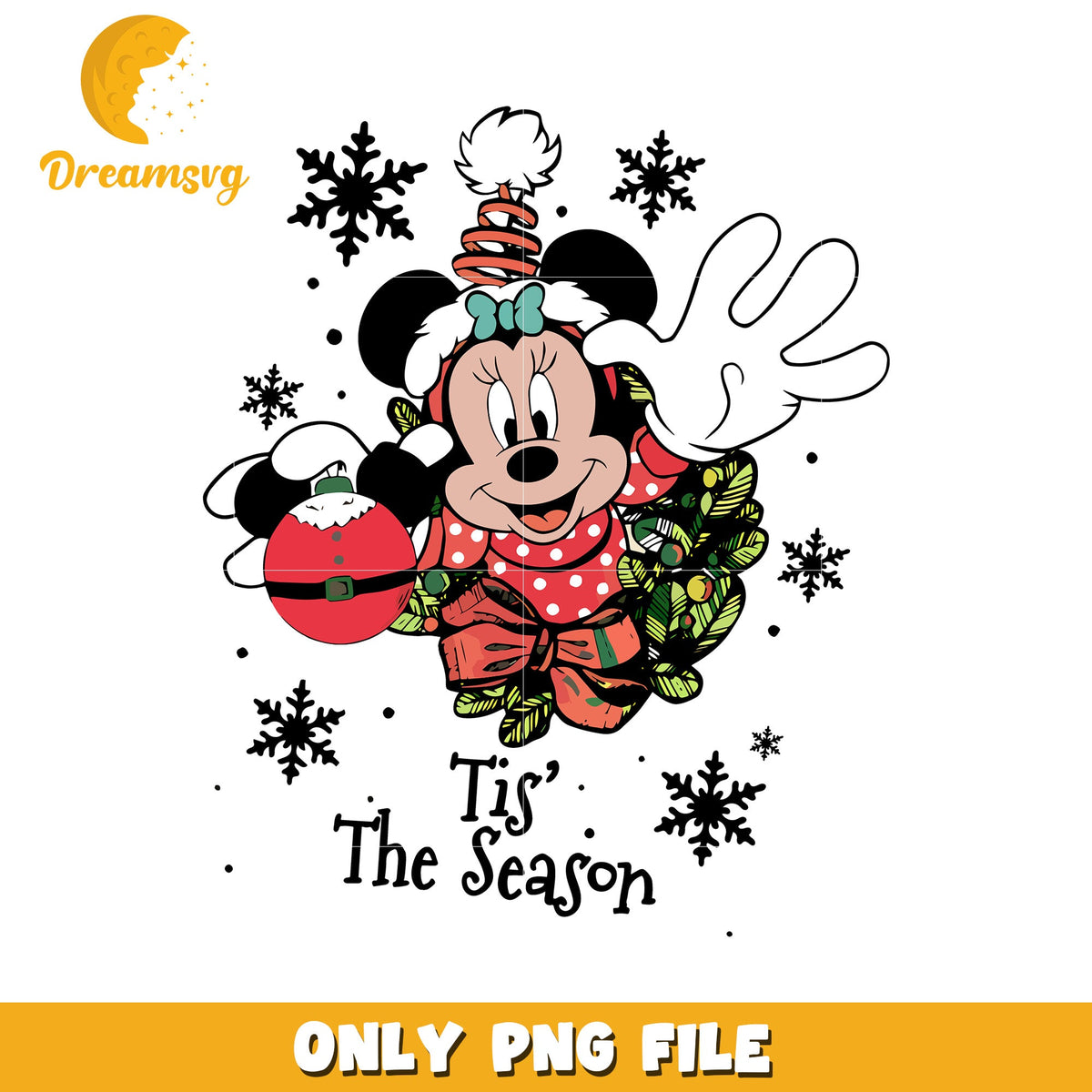 Mickey tis the season png, mickey mouse png, christmas png