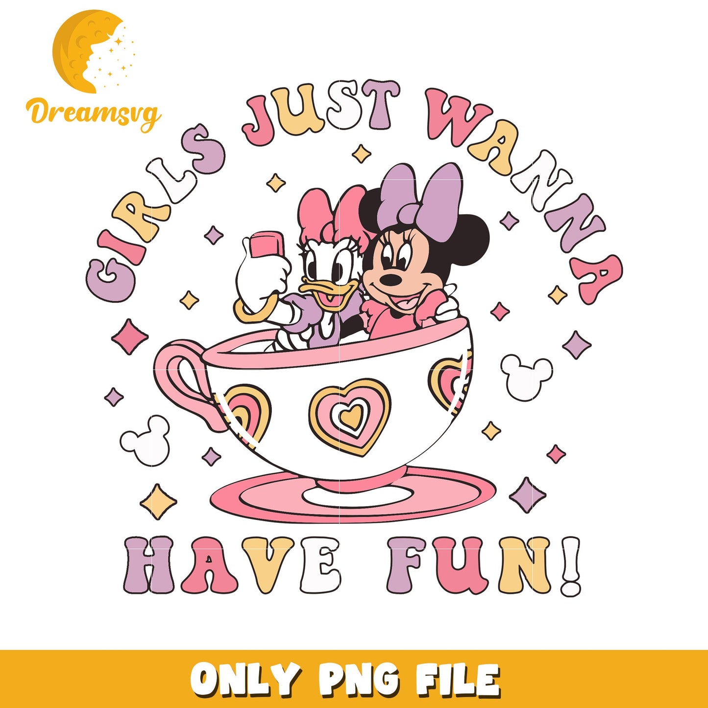 Minnie Daisy Girls Fun PNG