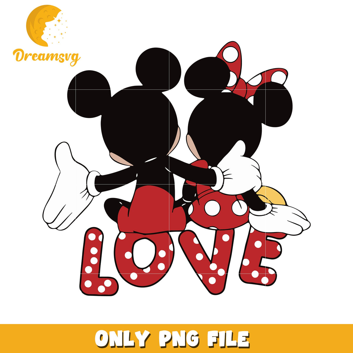 Minnie Mickey Love PNG