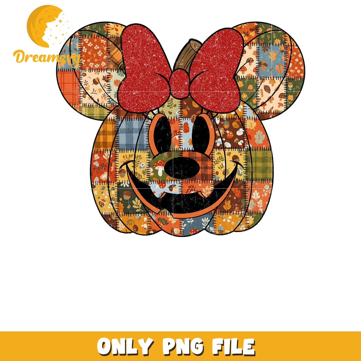 Minnie pumpkin design png, halloween era png, halloween candy png