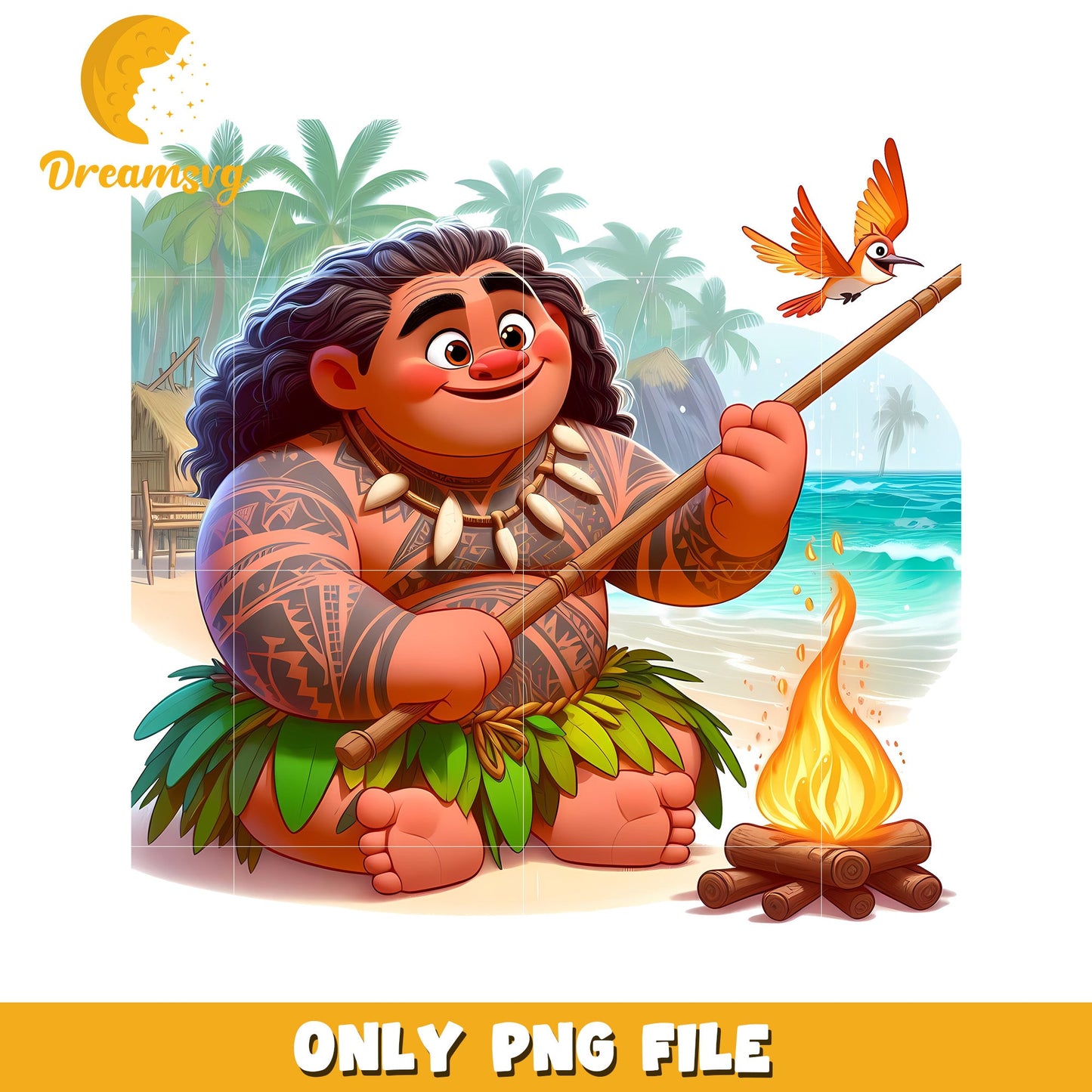 Moana PNG Clipart Beach Boy