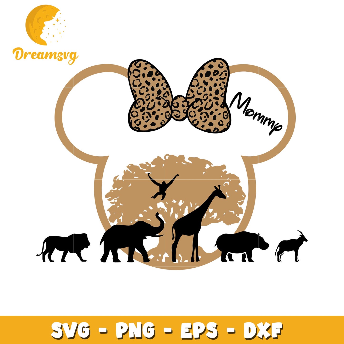 Mommy Safari Mickey Mouse Ears SVG