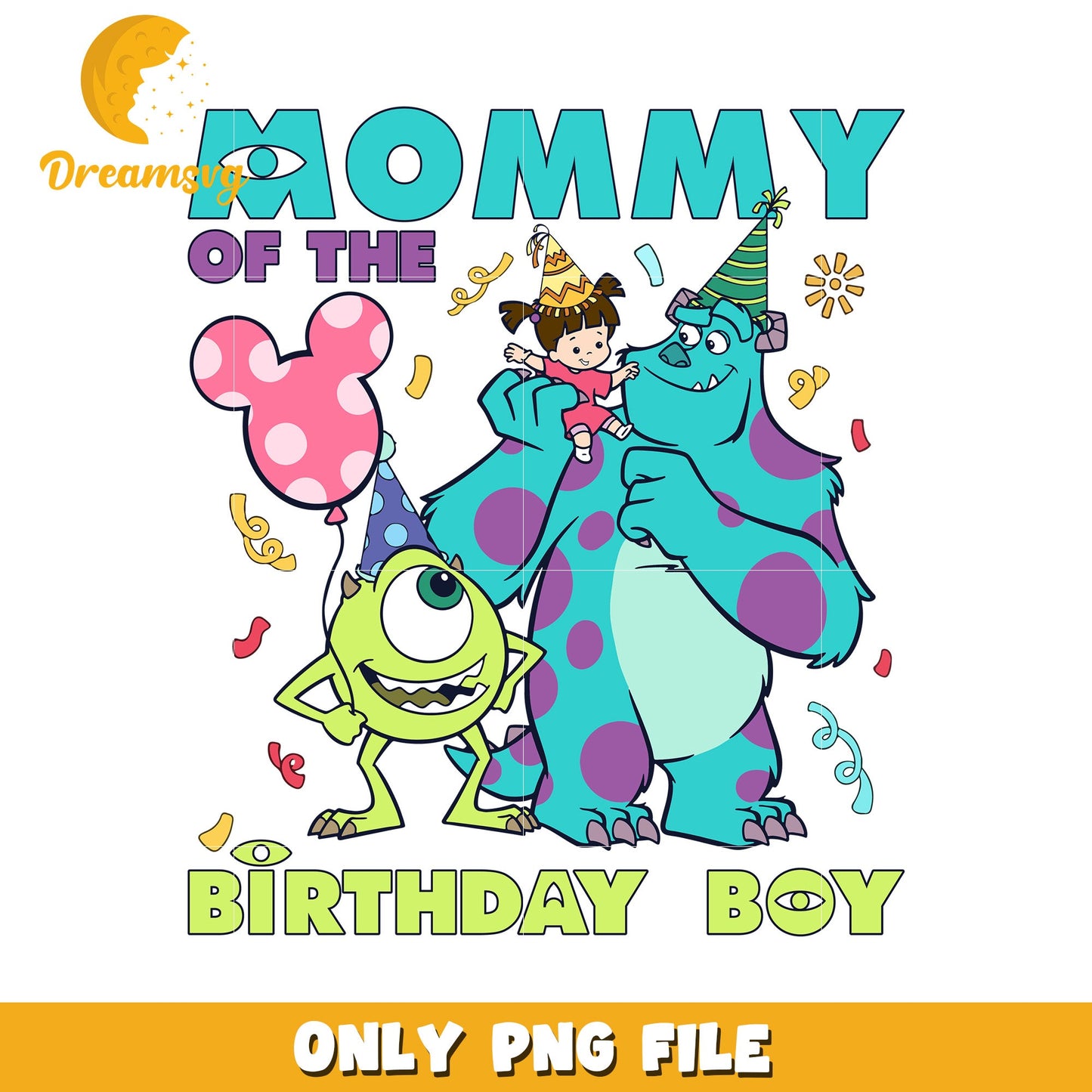 Mommy of the Birthday Boy PNG