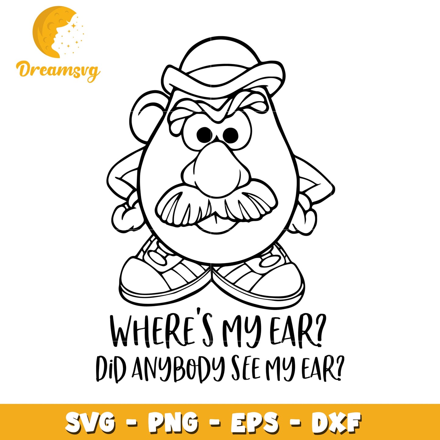 Mr Potato Head SVG Cut File