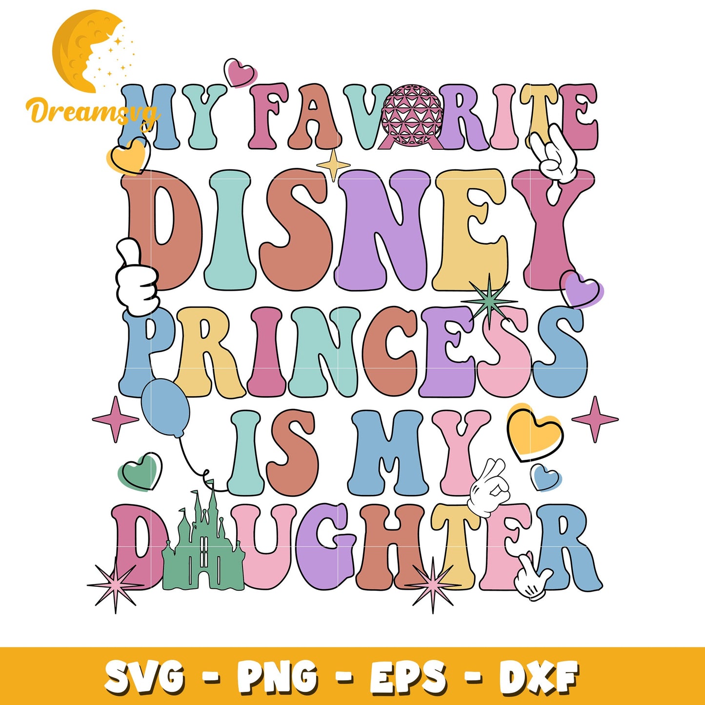 My Favorite Disney Princess SVG