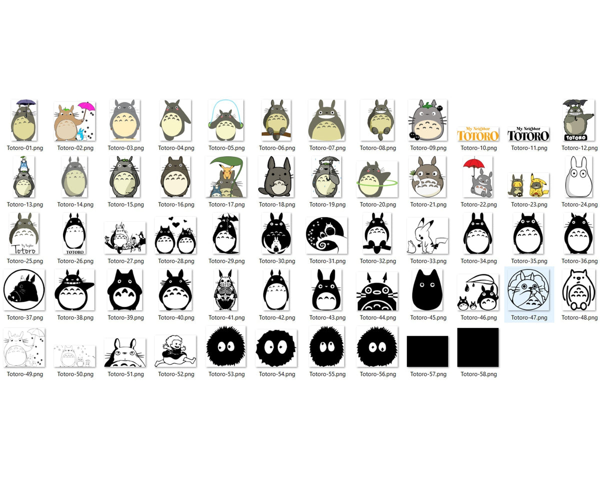 232+ My Neighbor Totoro SVG Bundle, Totoro Cute Svg, Bundle SVG Cricut Silhouette, Cartoon svg, png, dxf, eps digital file