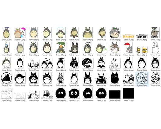 232+ My Neighbor Totoro SVG Bundle, Totoro Cute Svg, Bundle SVG Cricut Silhouette, Cartoon svg, png, dxf, eps digital file