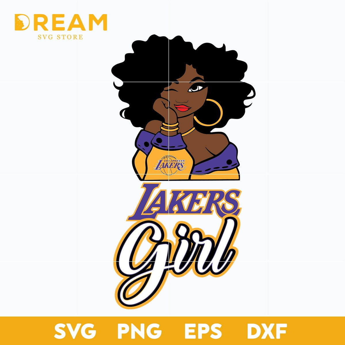 Los Angeles Lakers girl svg, Lakers svg, NBA svg, png, dxf, eps digital file NBA1510202L