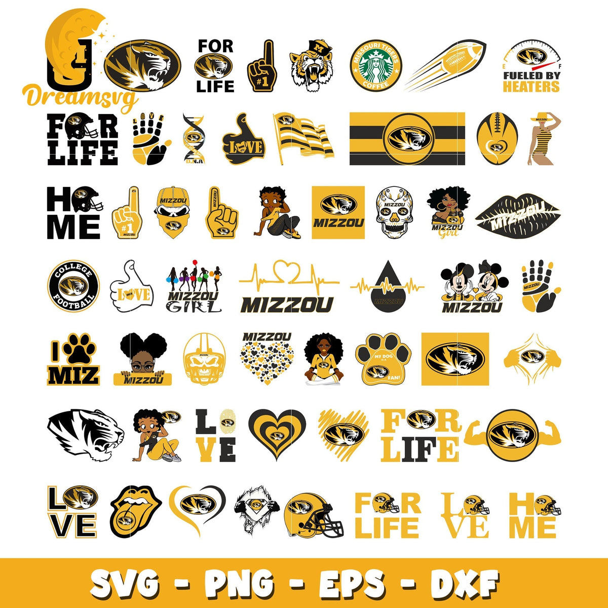 Missouri tigers logo bundle svg, missouri tigers football svg