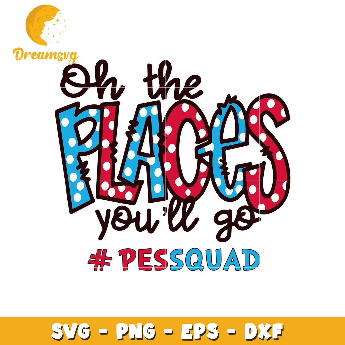 Oh the place you'll go font design svg, dr seuss svg, quotes svg