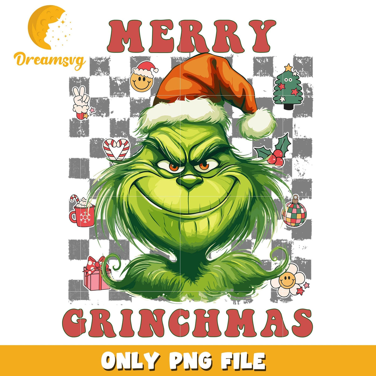 Old grinchmas merry christmas png, cartoon the grinch png