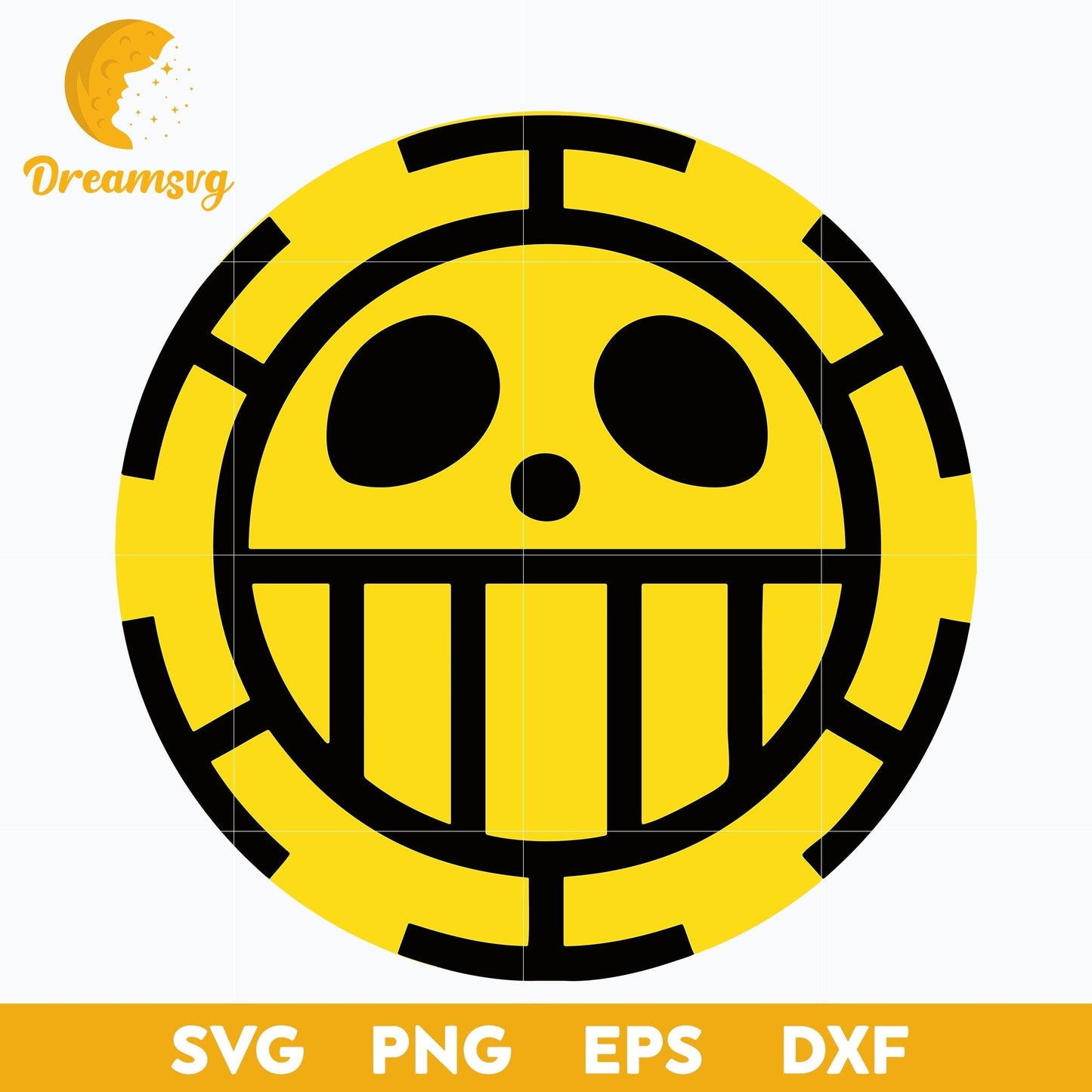 One Piece Trafalgar Law Pirate Svg, One Piece Svg, Trafalgar Law Logo Svg, Anime Svg, png, eps, dxf digital download.