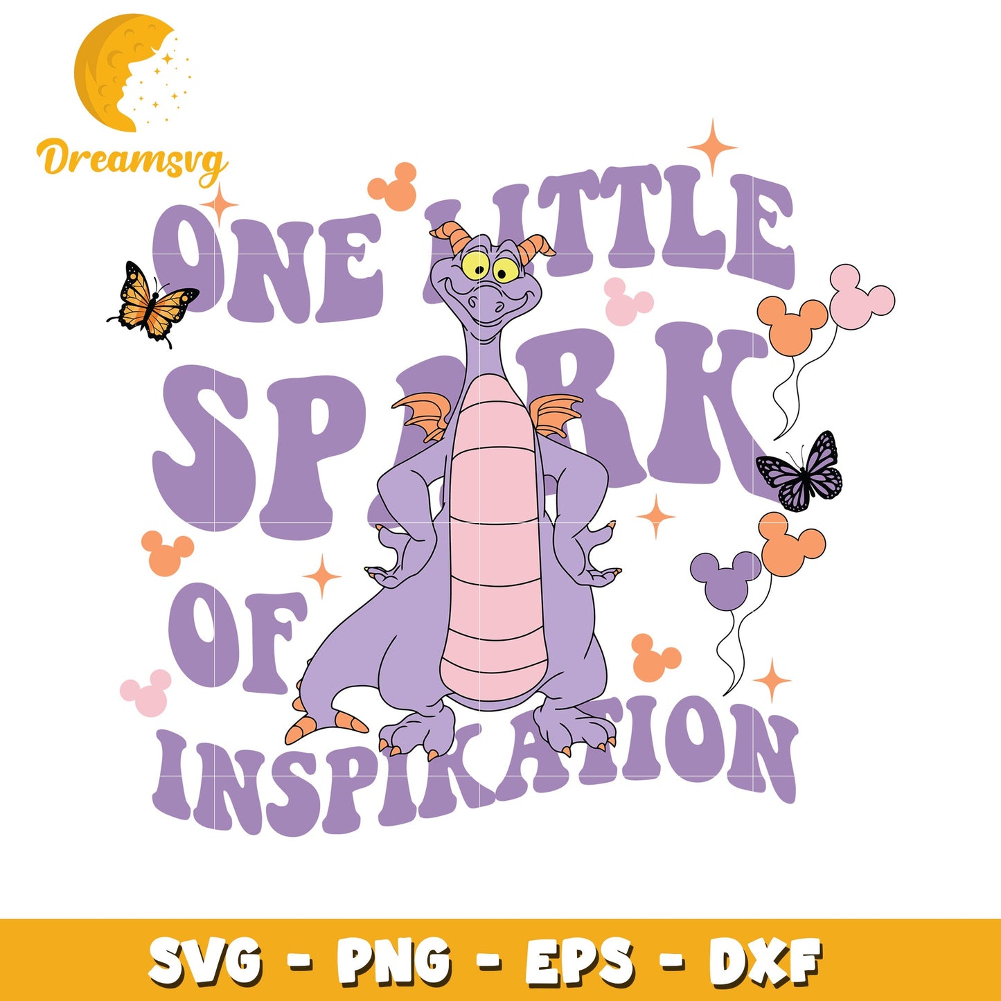 One Little Spark SVG Dragon Design