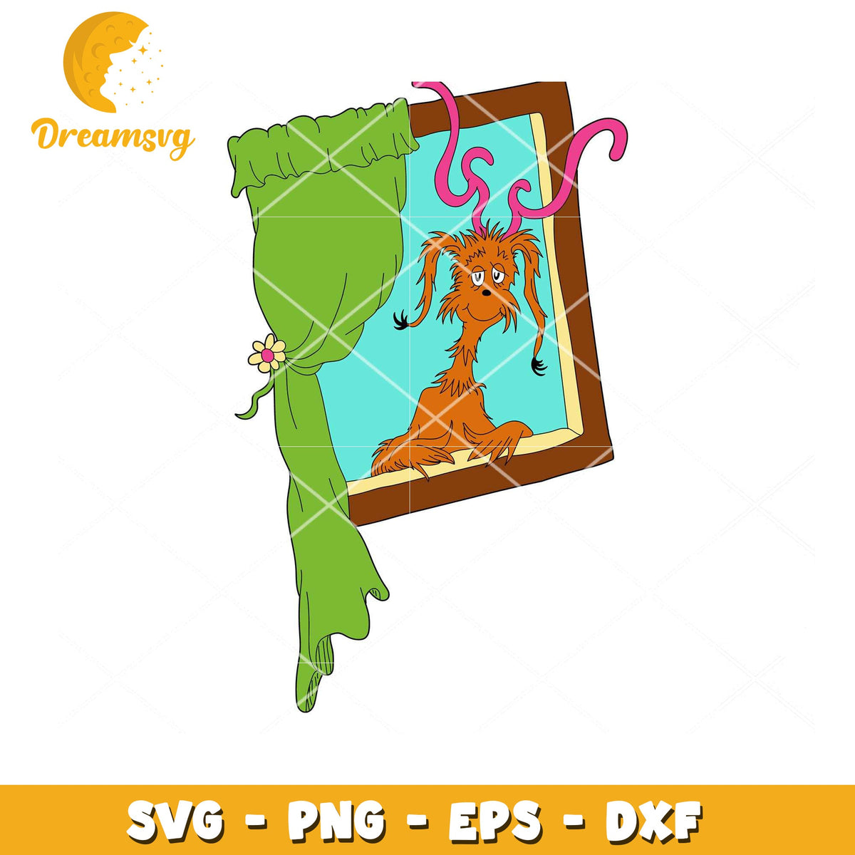 Option 1 (Focus on Character) Grinch Dog SVG Instant Download