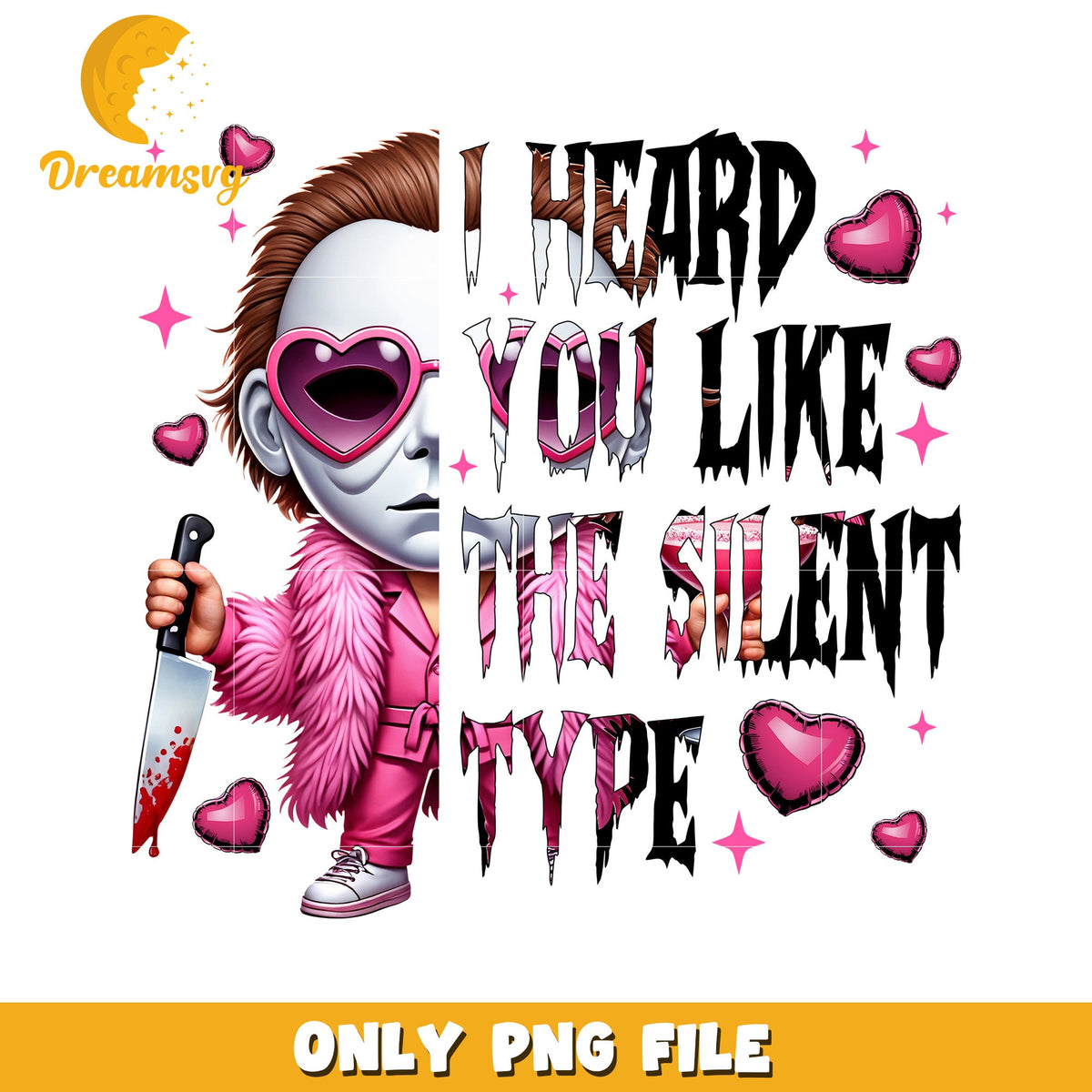 Option 1 (Focus on character) Cute Michael Myers PNG