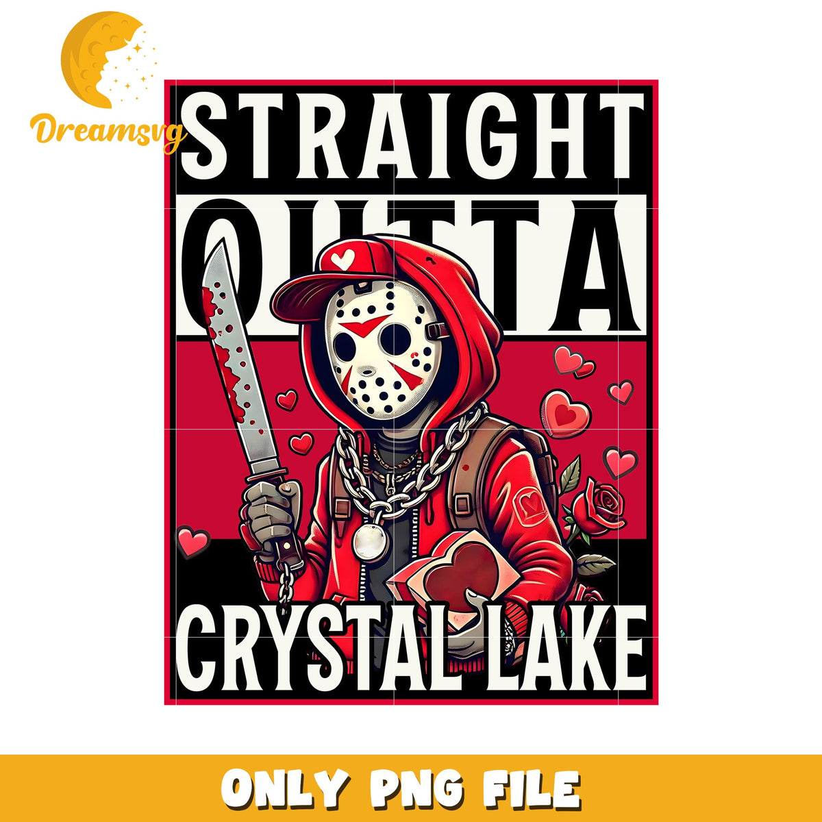 Option 1 (Focus on character) Jason Voorhees Valentines Day PNG