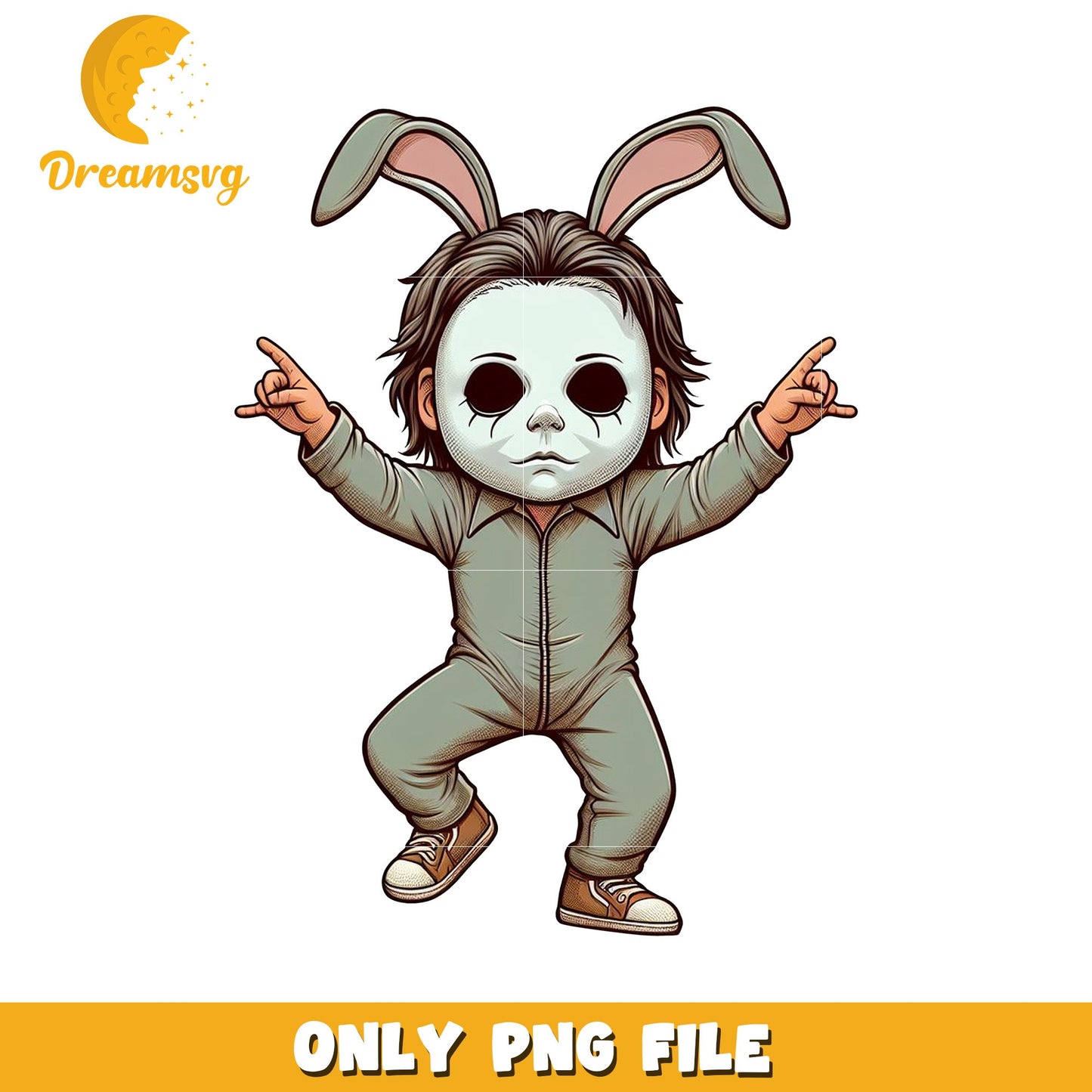 Option 1 (Focus on character) Michael Myers Bunny PNG