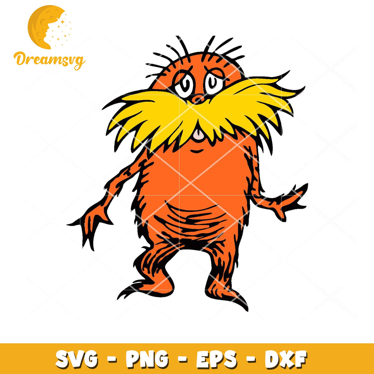 Option 1 (Focus on character) The Lorax SVG Cut File