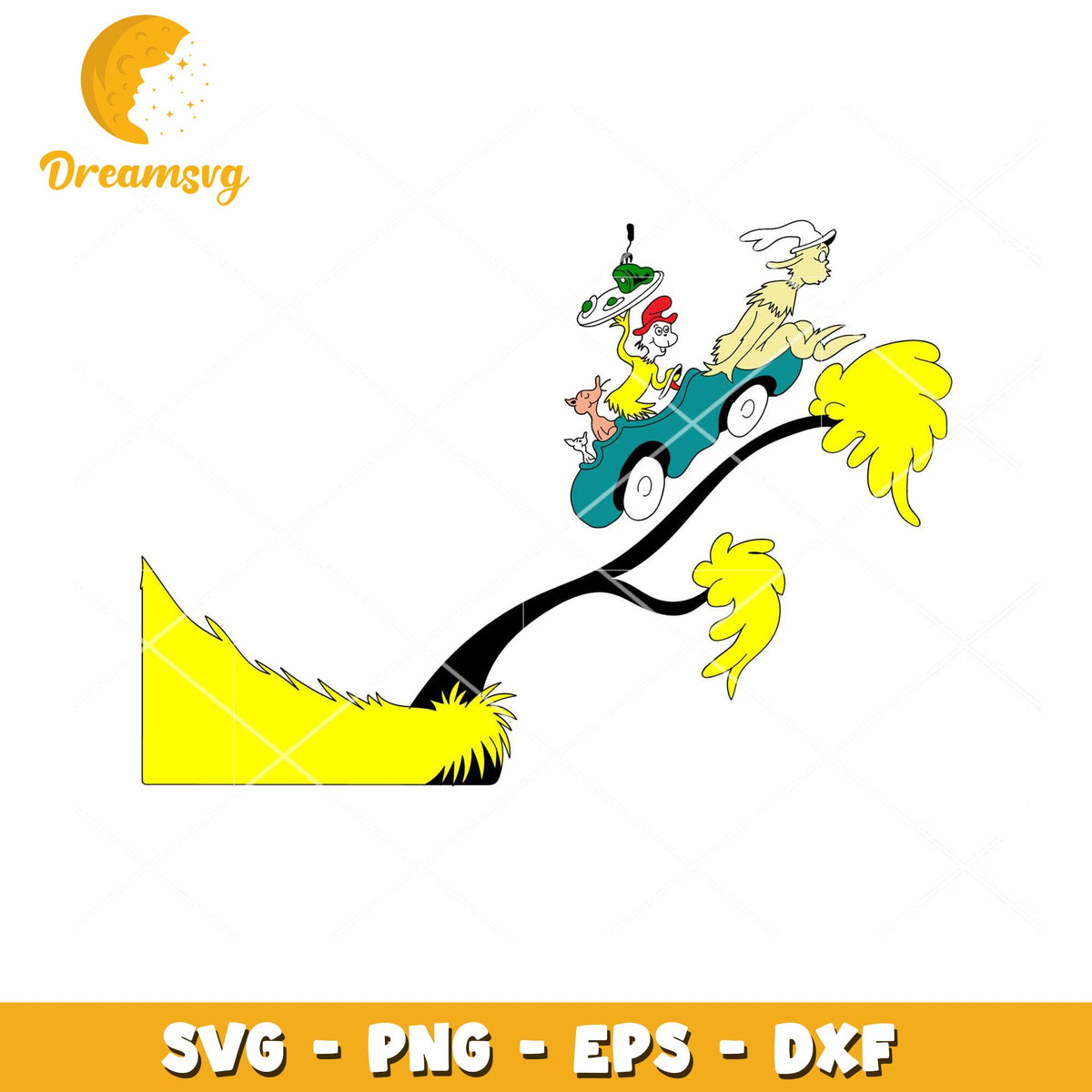 Option 1 (Focus on characters) Lorax SVG Instant Download Cartoon Characters