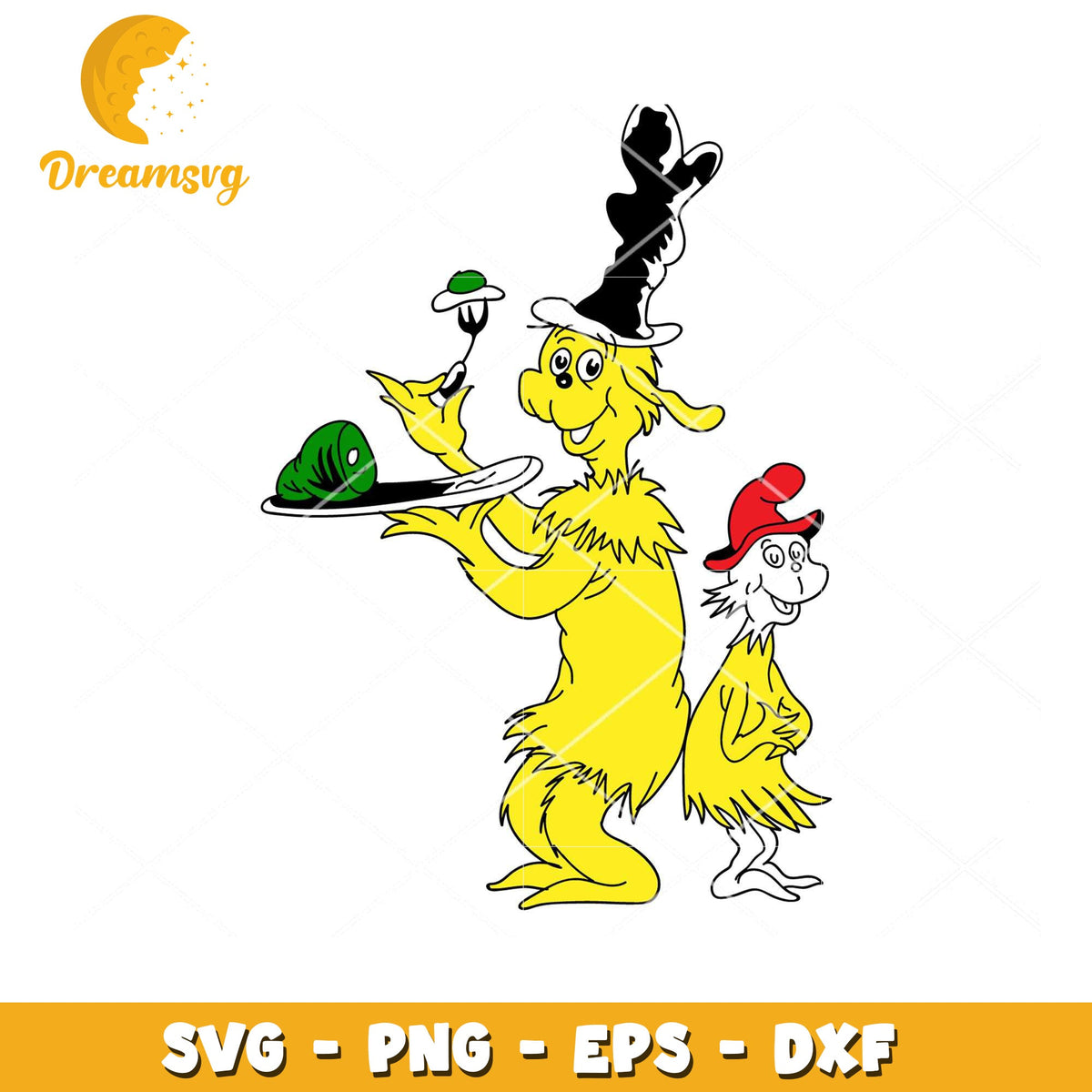 Option 1 (Focus on characters) Yertle Turtle SVG Cut File