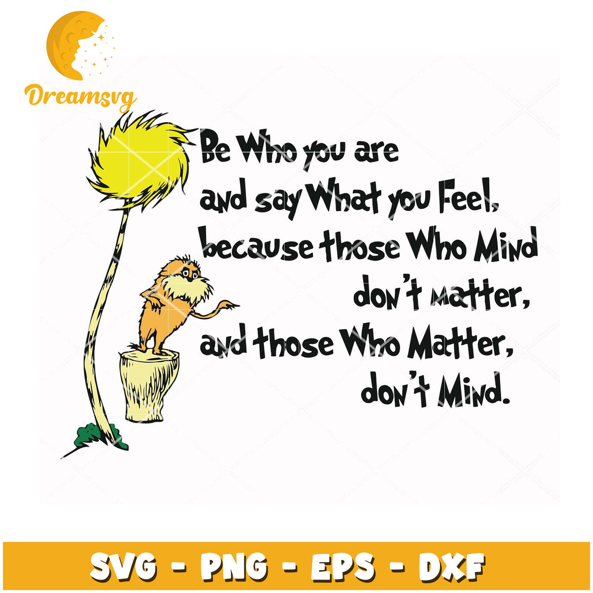 Option 1 (Focus on quote) Be Who You Are SVG Quote