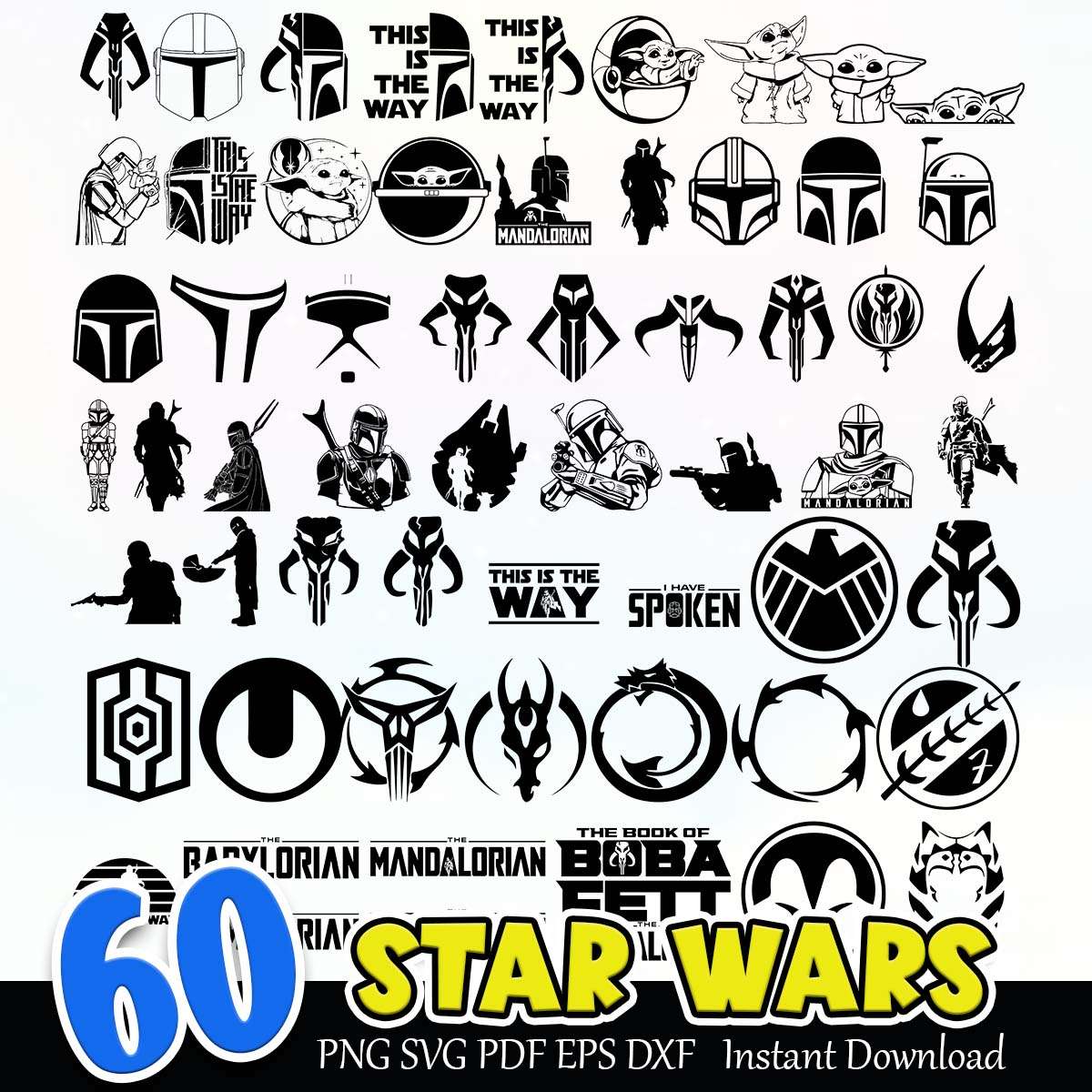Star Wars SVG PNG PDF EPS DXF Bundle Instant Download