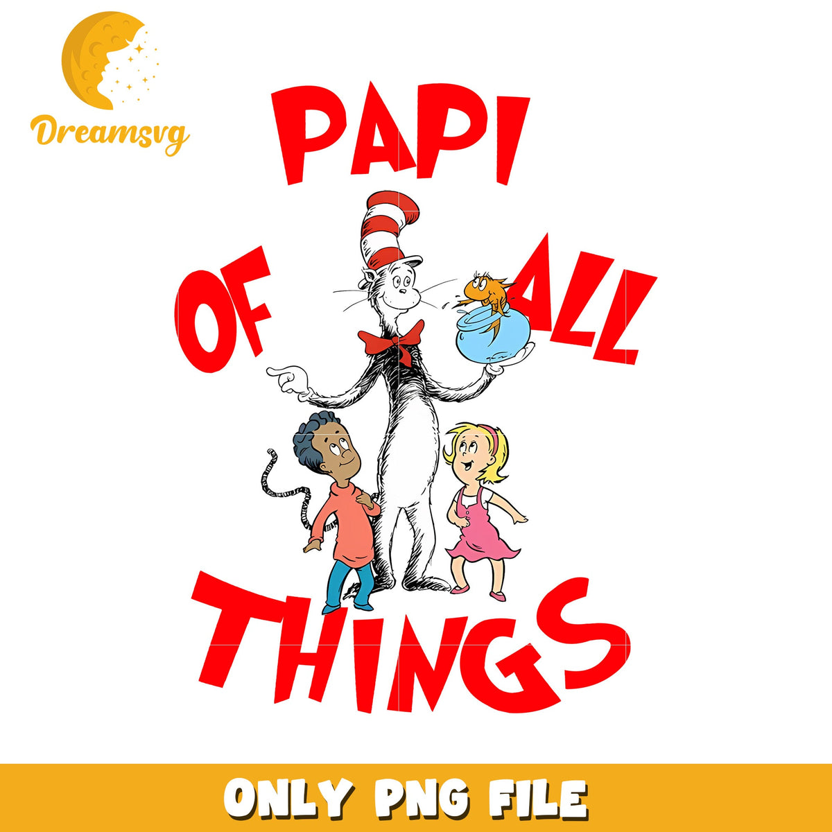 Papi Of All Things Cat PNG Design