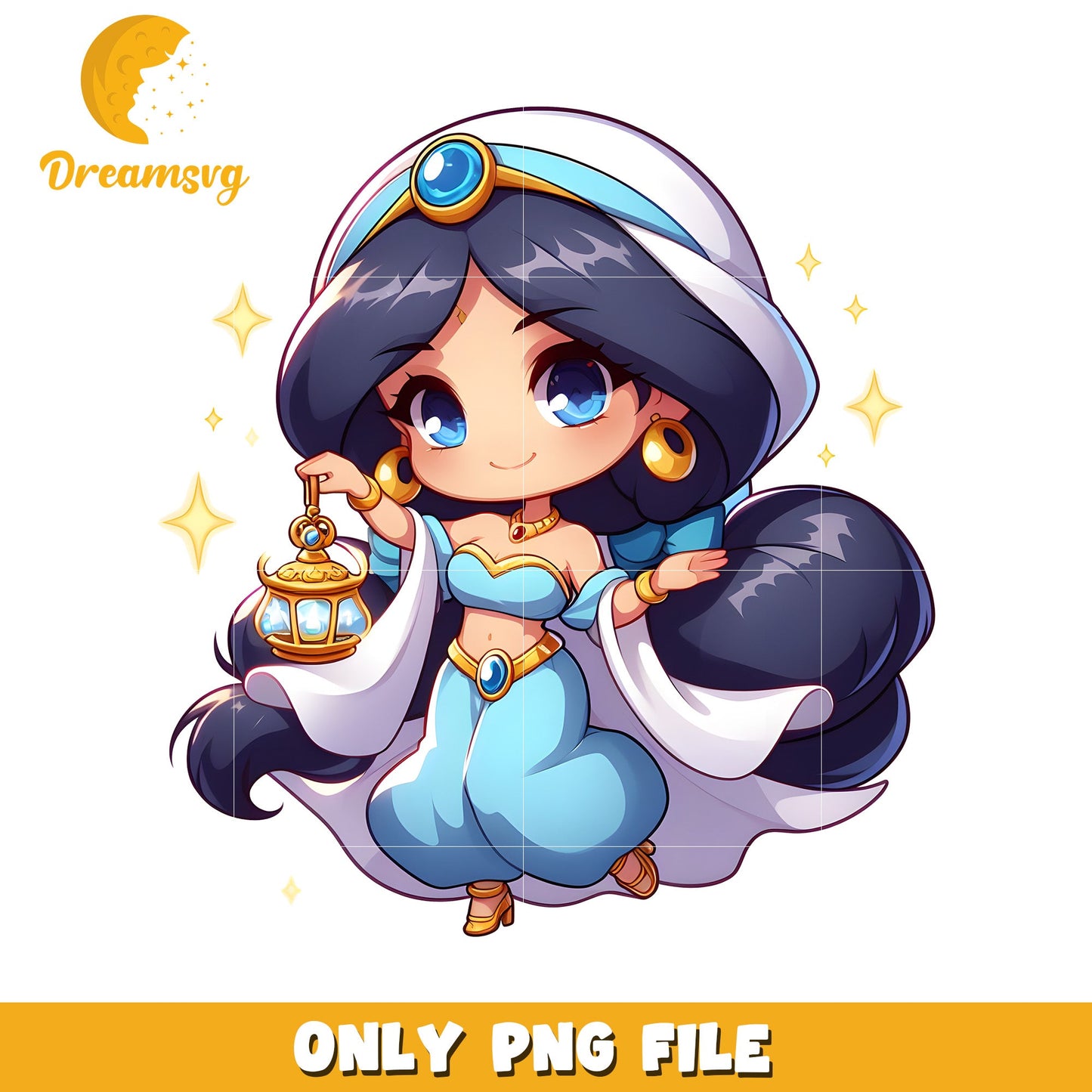 Princess Jasmine PNG Cute Cartoon